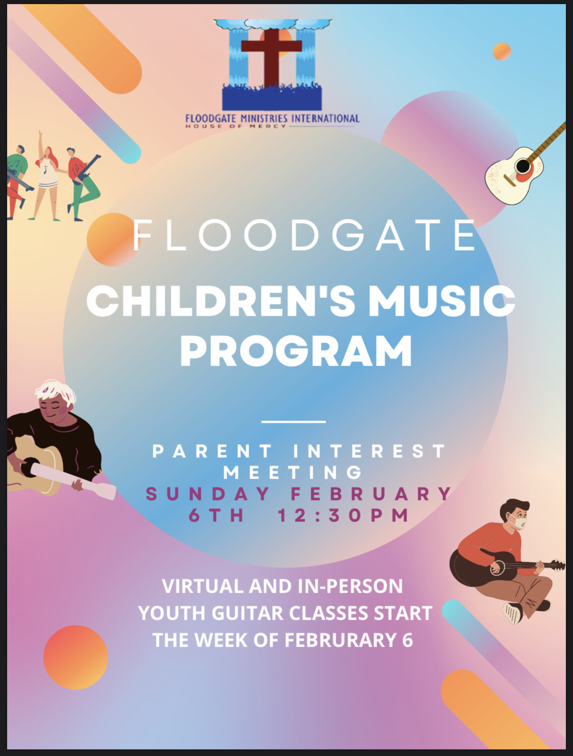 Children's music program flyer