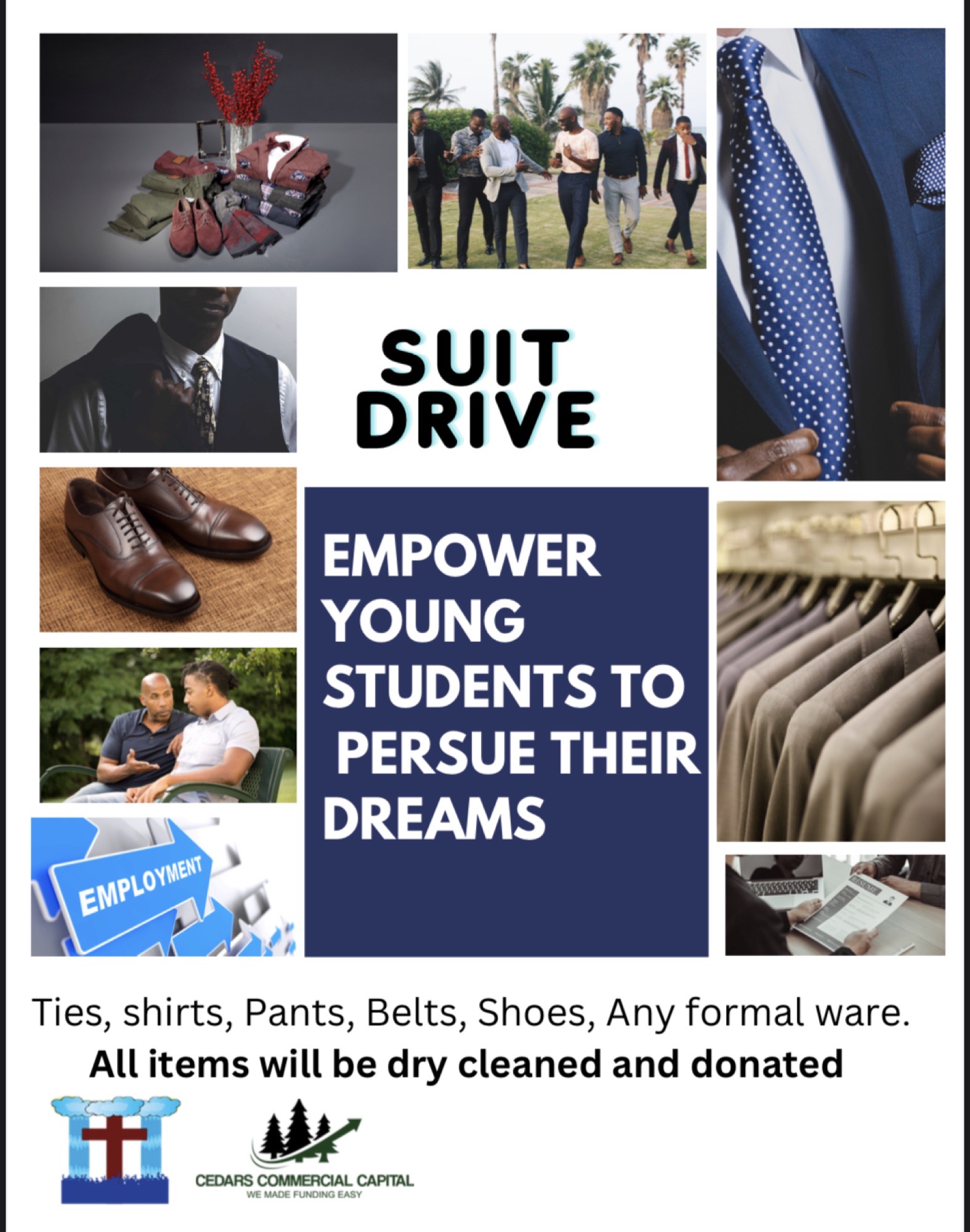 Suit drive flyer